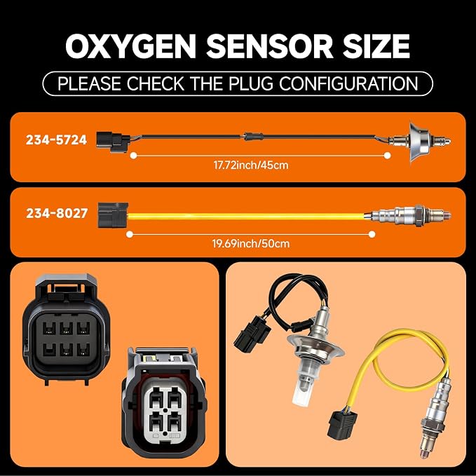 Upstream & Downstream O2 Sensor Set | Direct Replacement OE #234-5724 & - Image 3