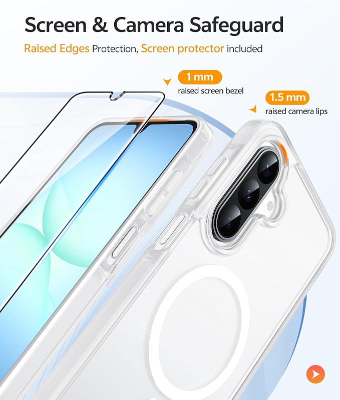 FNTCASE for Galaxy A17/A16 5G Phone Case: for Samsung A17 Cases Matte - Image 4