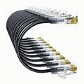 Cat6a Patch Cables 3ft Slim, Cat6 Ethernet Patch Cable Pure Copper, Flexible by 10Gsupxsel