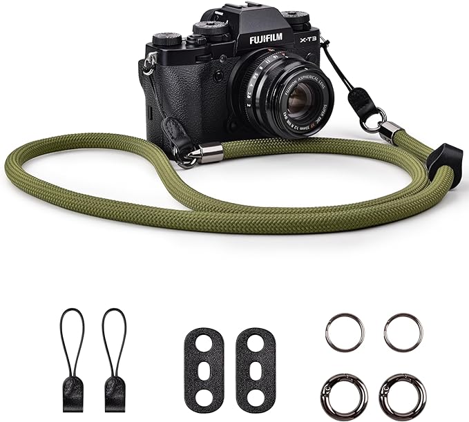 VOVMOEYA Nylon Braided Camera Rope Strap, Camera Neck Shoulder Strap by VOVMOEYA