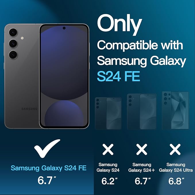 JETech Screen Protector for Samsung Galaxy S24 FE - Image 3