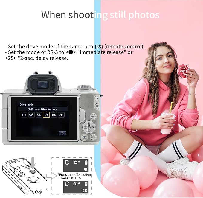 Remote Control for Canon Camera, Rechargeable Wireless Shutter Release - Image 6