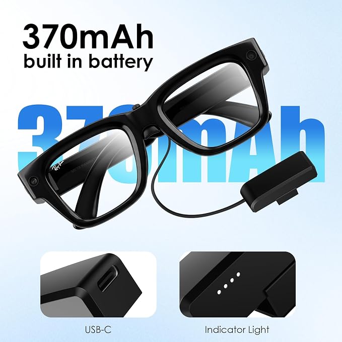 Battery Pack Charger for RayBan Meta Display, Portable Charger for Meta Glasses - Image 3