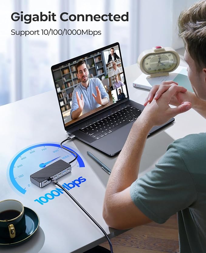 ORICO 8-in-1 USB C Docking Station - Image 7