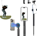 Golf Monopod Selfie Stick with Metal Ground Spike | Magnetic Phone Holder 52" by SwingmetricsLLC