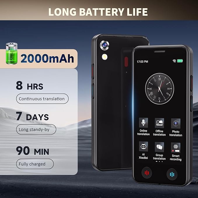 Language Translator Device No WiFi Needed, Instant Pocket AI Translator - Image 7