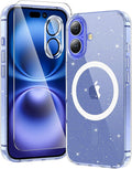 toushion 3 in 1 for iPhone 16 Plus Case Clear Glitter | by Unknown