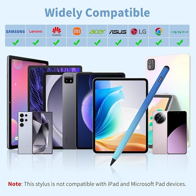 Stylus Pen for iOS&Android Touch Screens, Active Pencil for Samsung, Smart - Image 4