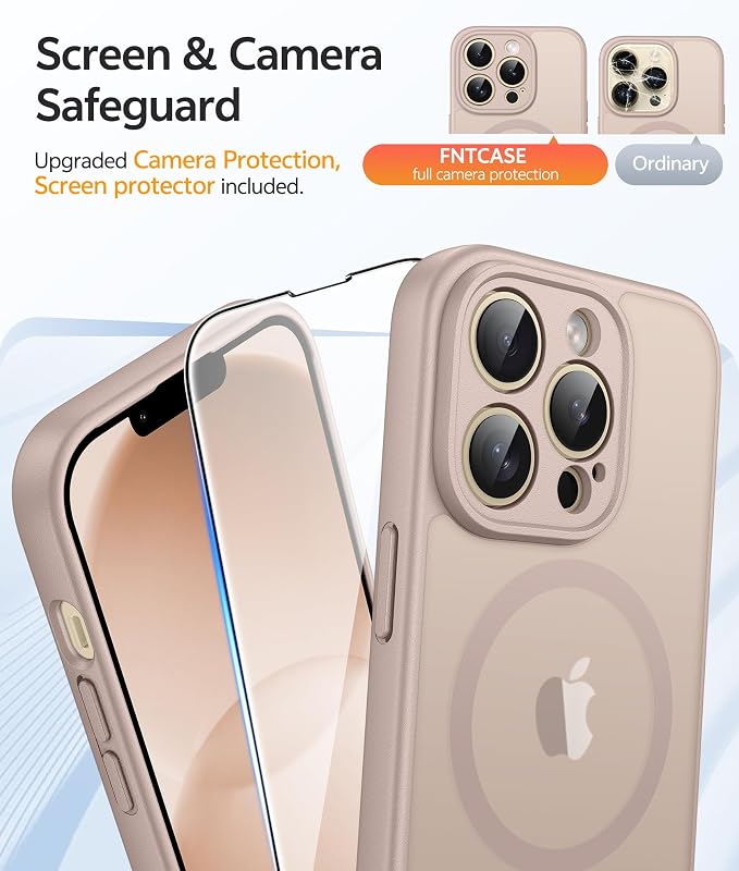 FNTCASE for iPhone 13 Pro Case: Translucent Matte Cases - Image 4