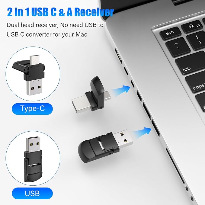 Presentation Clicker Wireless Presenter Remote Clicker, USB C PowerPoint Clicker - Image 2