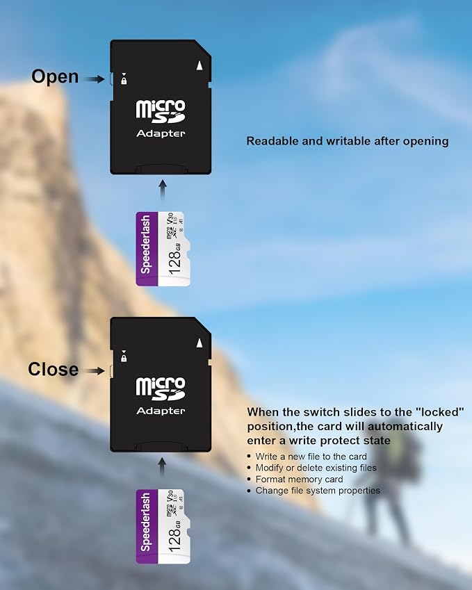 Micro SDXC Memory Card 128GB 5 Pack, Speederlash Camera Plus TF Card - Image 5