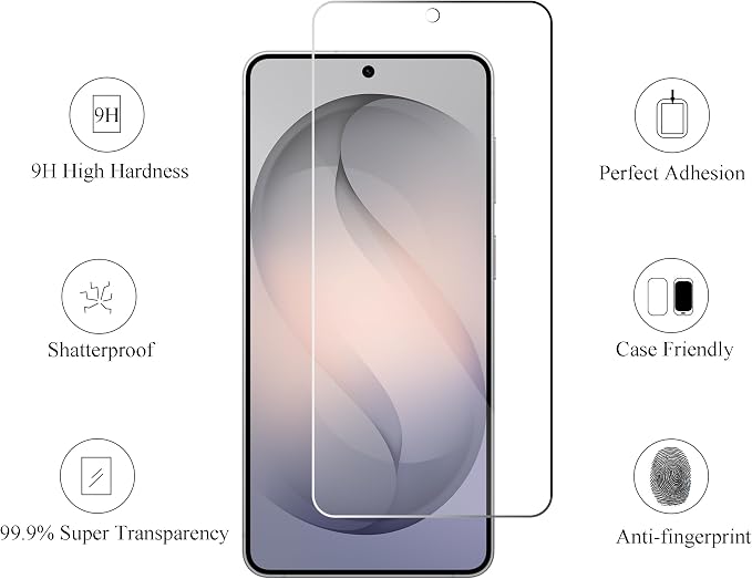 Ailun Glass Screen Protector for Galaxy S26+ / S26 Plus 3Pack+2Pack Camera Lens - Image 2