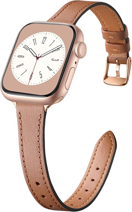 Charlam Slim Leather Band Compatible by Charlam