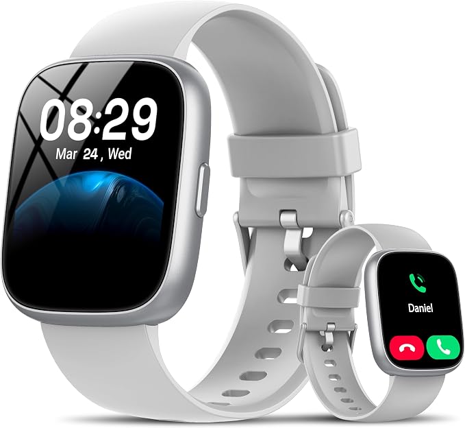 Smart Watch with Alexa Built-in, 1.83" HD Touchscreen Fitness Tracker with by Cillso