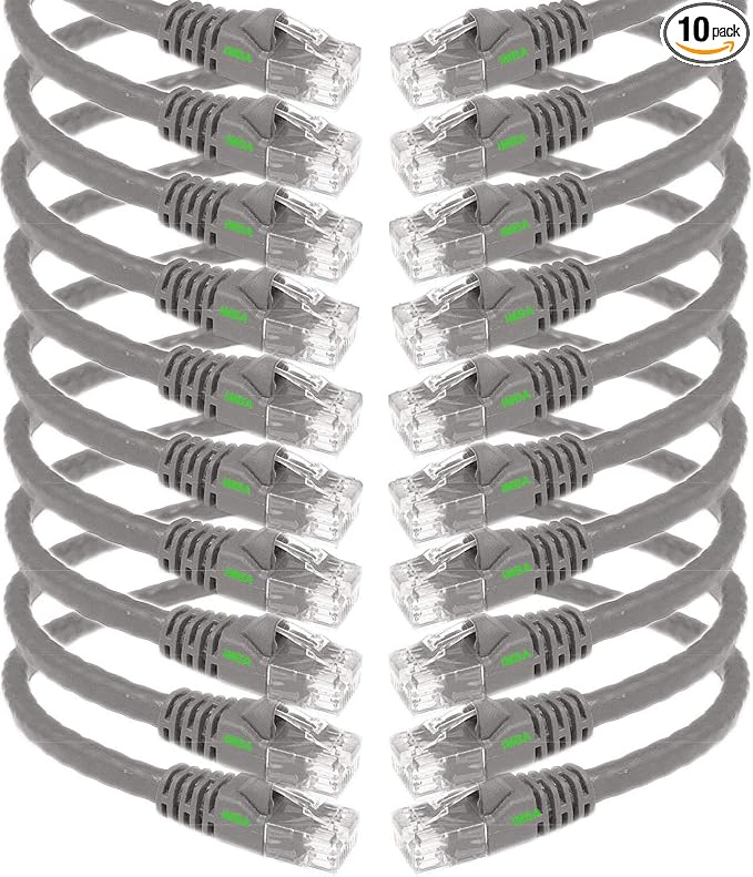 iMBAPrice 15' Cat5e Network Ethernet Patch Cable, 10 Pack by iMBAPrice