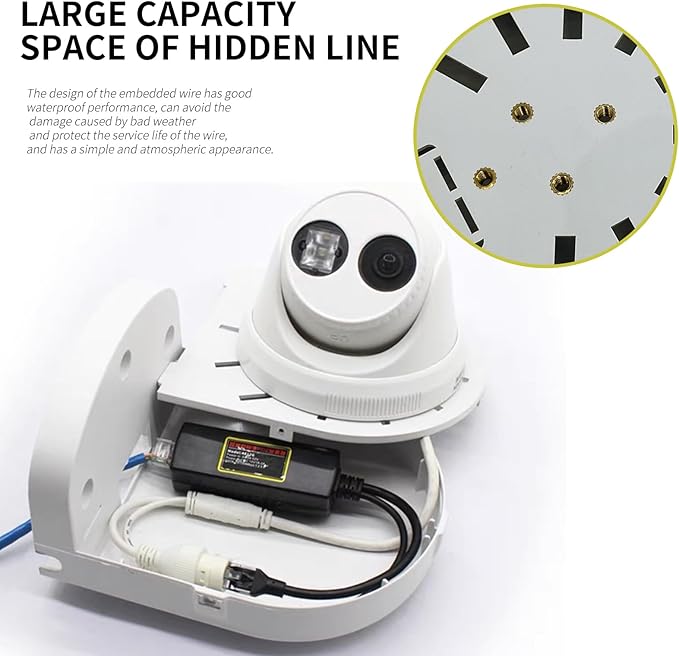 Indoor Outdoor Camera Bracket ABS Plastic Wall Mount L-Shaped Bracket - Image 5