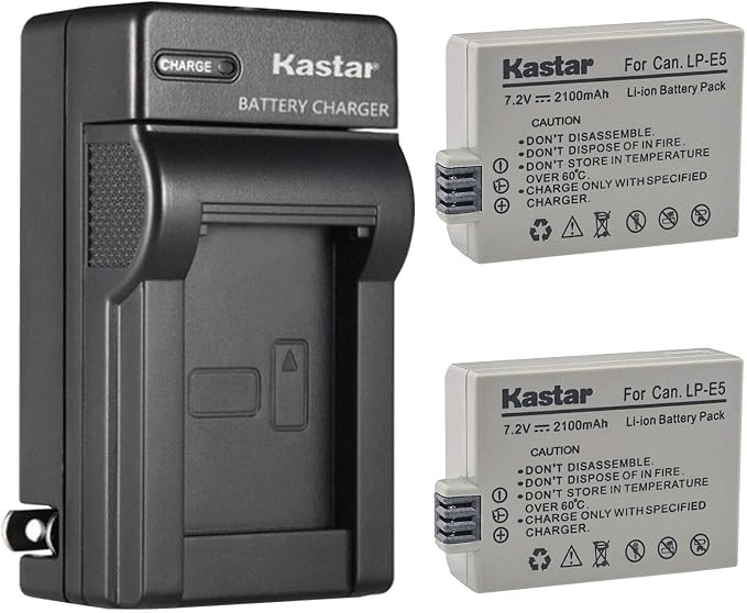 Kastar 2-Pack Battery and AC Wall Charger Replacement by Kastar