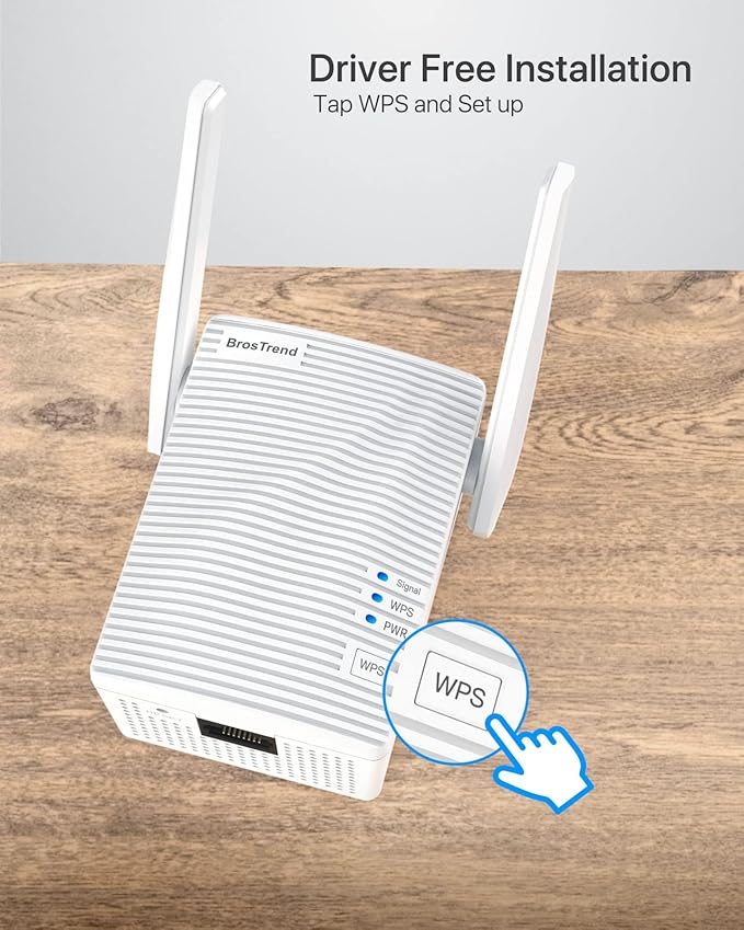 BrosTrend Dual Band 1200Mbps WiFi Bridge, Convert Your Wired Device to Wireless - Image 6