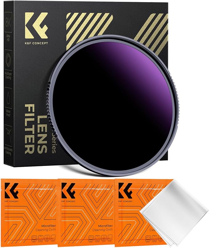 K&F CONCEPT 77mm ND1000000 ND Lens Filter Solar Eclipse Neutral Density Camera by KFCONCEPT