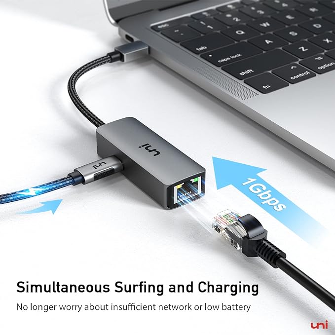 uni USB C to Ethernet Adapter - Image 2