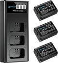 Artman NP-FW50 Battery 3-Pack and Upgraded 3-Slot ZV-E10 Battery LCD Charger by Aartman