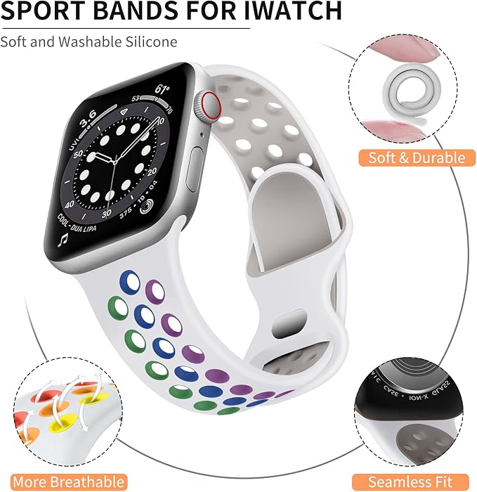 Lerobo Compatible with Apple Watch Band Series 9 45mm 11 10 46mm SE 44mm 42mm - Image 8
