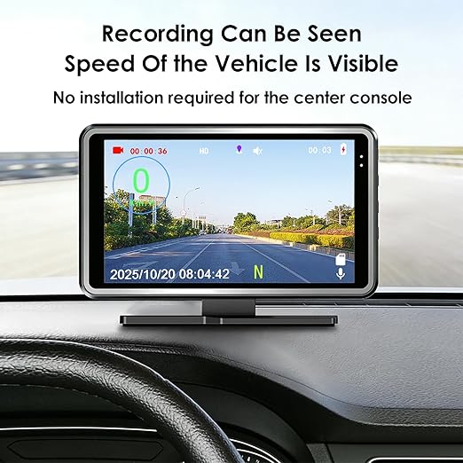 Universal GPS Speedometer Car HUD Digital Speed Display + Dash Camera DVR Video - Image 4