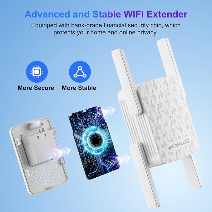WiFi Extender Signal Booster for Home, Internet Wireless Repeater, Covers up to - Image 4
