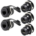PENGLIN 5PCS Waterproof RJ45 Panel Mount Connector, RJ45 CAT6A/6/5E Shielded by PENGLIN