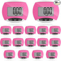 Weewooday Pedometer for Walking Steps and Miles Simple Pedometer Clip on by Weewooday