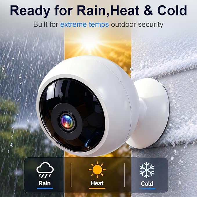 AMTIFO Security Cameras Wireless Outdoor Magnetic: Install-Free Smart Indoor 2K - Image 5