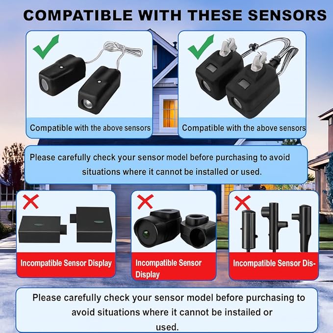 The Original Garage Door Sensor Sun Shield Protector 2-Pack – Made in USA - Image 3