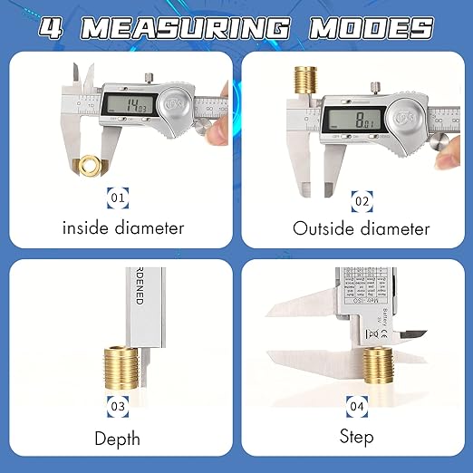 Electronic Digital Calipers, inch and Millimeter Conversion, LCD Screen - Image 5