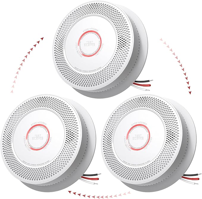 SITERLINK Hardwired Smoke and Carbon Monoxide Detector by Siterlink