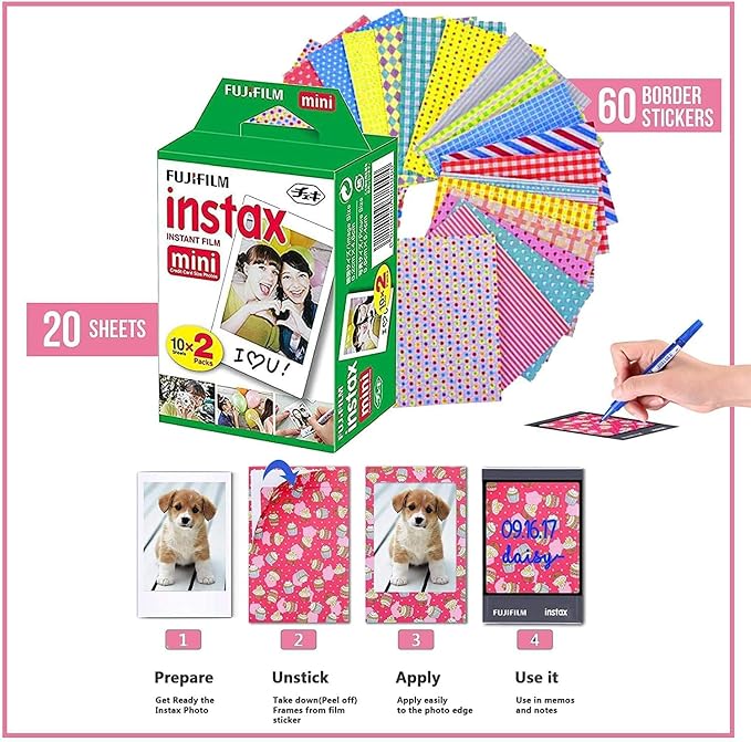 Fujifilm Instax Mini 12 Instant Camera Clay White + Shutter Compatible Carrying - Image 3