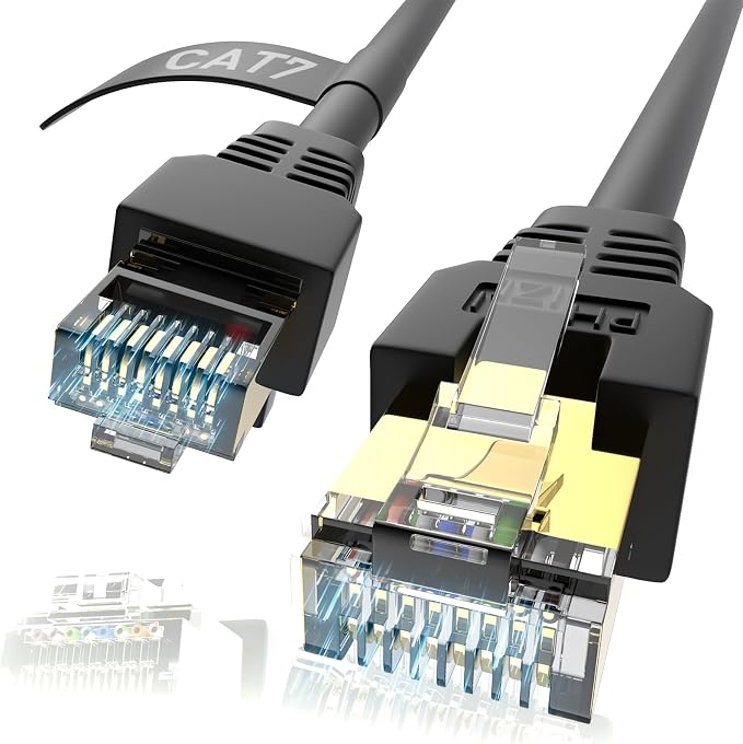 Long Ethernet Cable 400ft, Heavy Duty Outdoor Cat7 3Ft 15Ft 25Ft 50Ft 100Ft by Phizli