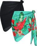 CHICGAL 2 Pieces Women Beach Sarong Bathing Suit Wrap Skirt Sheer Bikini by CHICGAL