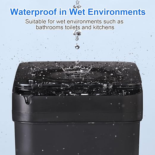 Anborry Bathroom Automatic Trash Can 2 Pack 2.2 Gal & 4 Gal Touchless Motion - Image 3