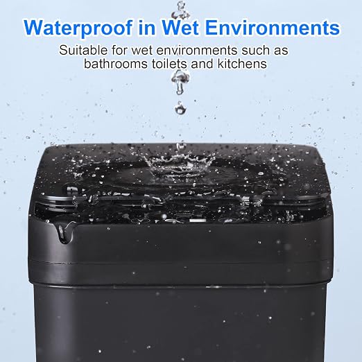 Anborry Bathroom Touchless Trash Can 2.2 Gallon Smart Automatic Motion Sensor - Image 2
