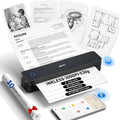 Inkless Portable Printer for Travel, Wireless Thermal Printer Supports 8.5 x by iDPRT
