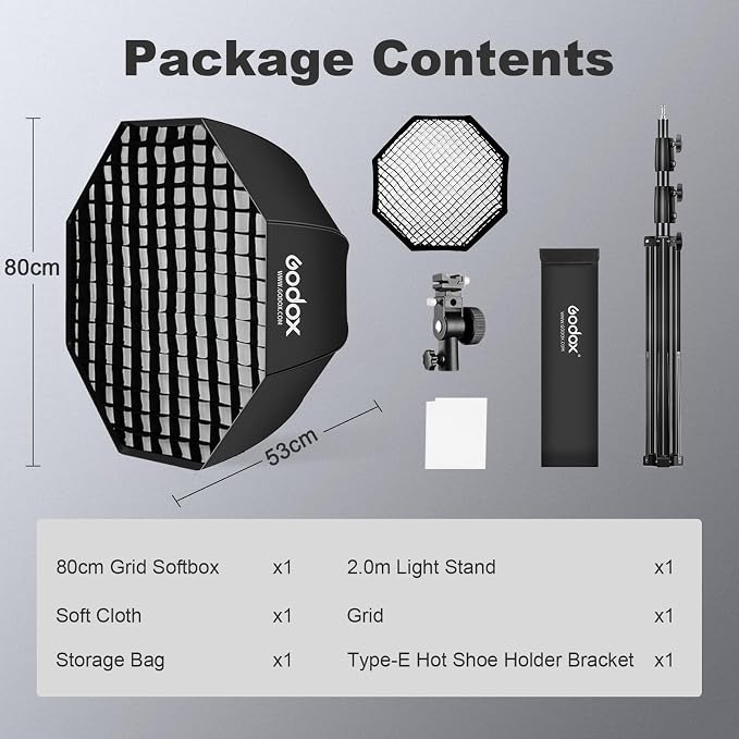 Godox 31.5" / 80cm Octagon Flash Softbox - Image 3