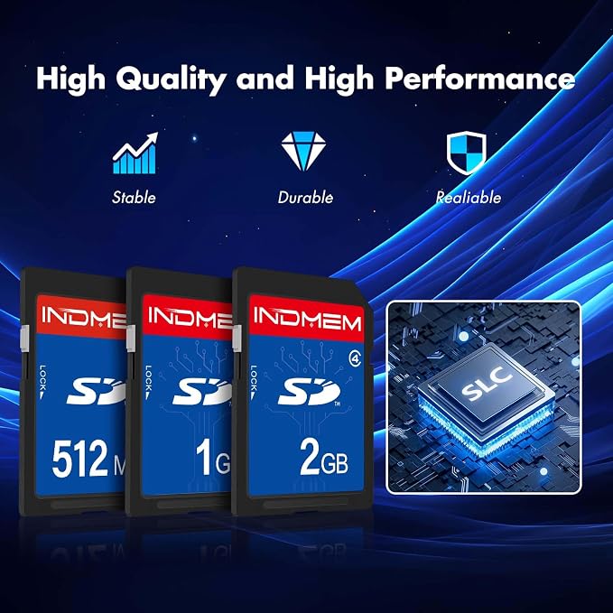 SD Card 2GB +1GB + 512MB, Class 4 Flash Memory Card 2G SLC Standard Secure - Image 2