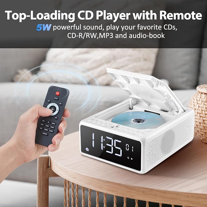 G Keni CD Player Alarm Clock Radio - Image 3