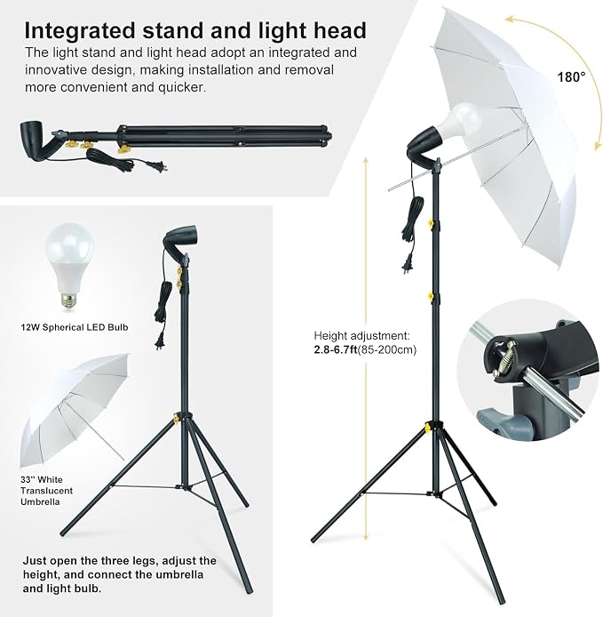 LINCO Lincostore Photo Video Studio Light Kit AM174 - Image 5