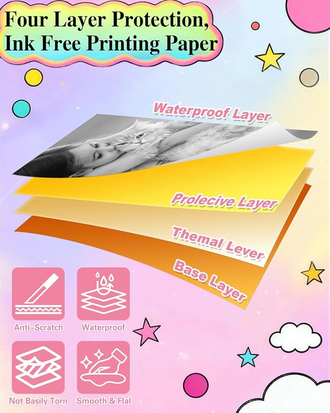 25 Rolls Instant Camera Refill Print Paper, HD Kidizoom Print Camera Paper - Image 8