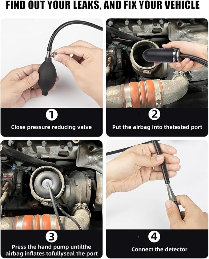 Universal Easy Intake Adapter for Smoke Machine Automotive, Inflatable Air - Image 4