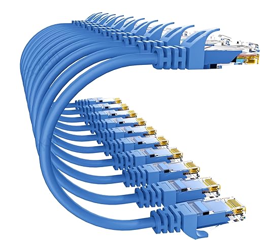 Cat 6 Ethernet Cable 3FT 10Pack, Cat6 Ethernet Patch Cable 10Gbps, High-Speed by 10Gsupxsel