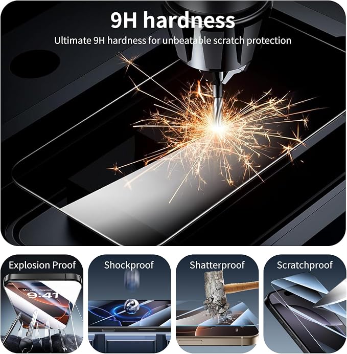 3+3+1-Pack, Screen Protector and Camera Lens Protector - Image 5