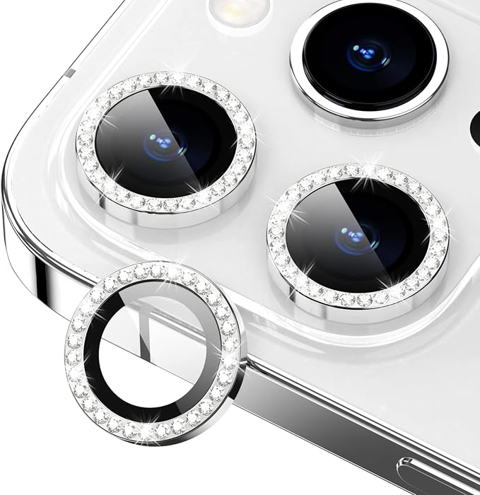 for iPhone 14 Pro/14 Pro Max Camera Lens Protector Bling, 9H Hardness by Xfilm