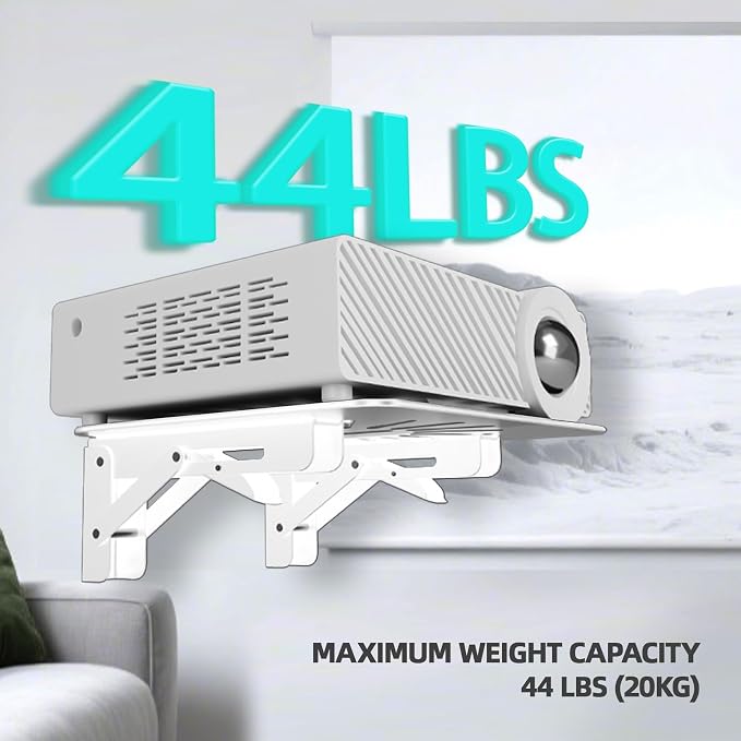 Mini Projector Shelf for Wall/Modem Shelf/Router Shelf/Router Mount/Cable Box - Image 3